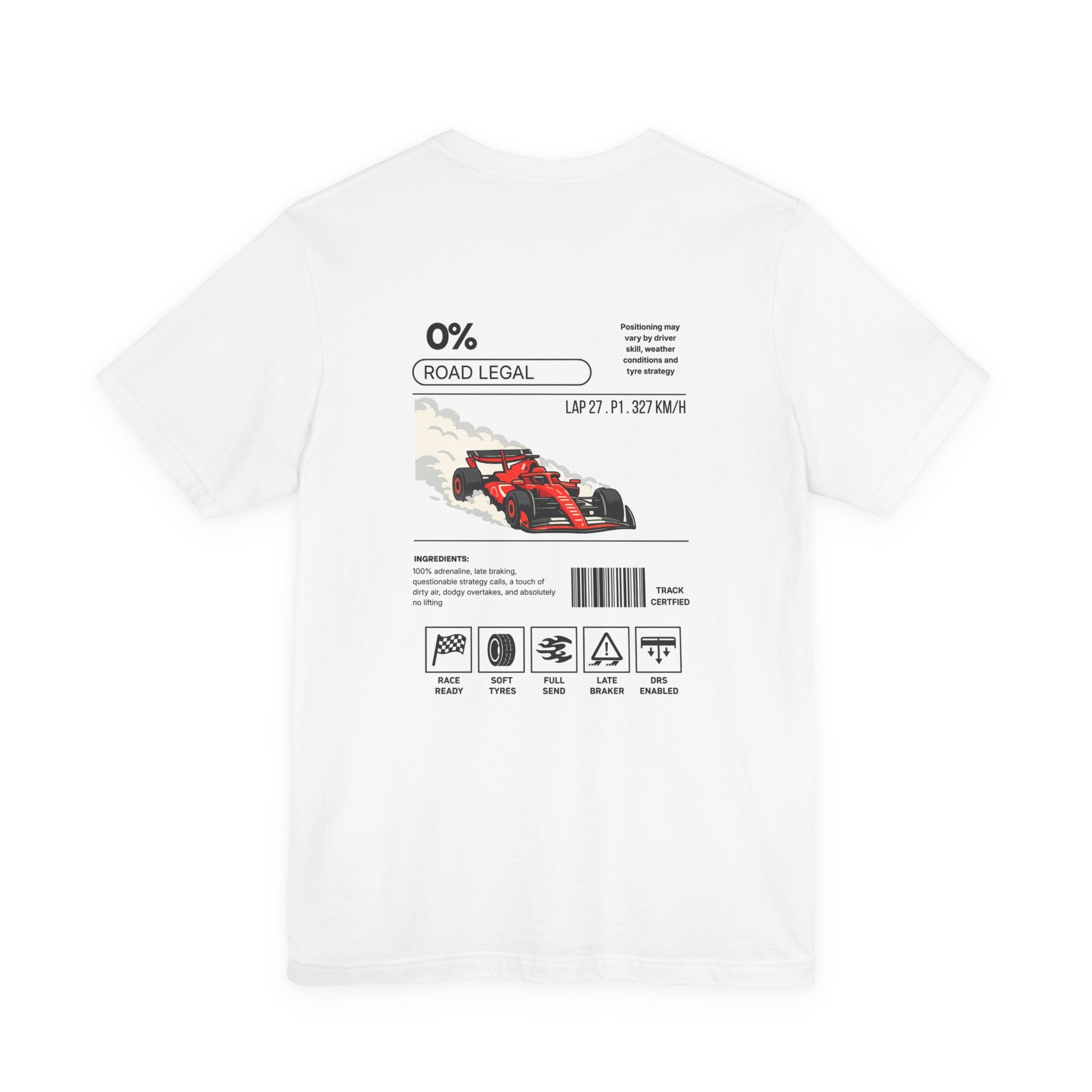 Track Certified Racing Tee — "Road Legal" Formula Car Graphic T‑Shirt